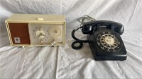 Power operated radio & rotary phone- WH