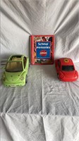 Set of kid’s toy cars & school memory album- WH