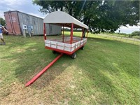 Parade Trailer w/Roof 6ft x 11ft Solid Rubber Whee