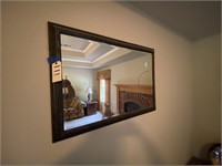 Wood Framed Wall Mirror 21" x 28"