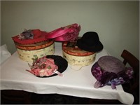 ladies hats & boxes