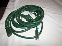 4 green cords