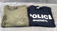 3x & XL Harley D & Montreal Police T-shirts