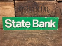 Original State Bank Alloy Sign