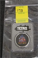 TETRIS 1 OZ. .999 SILVER COIN
