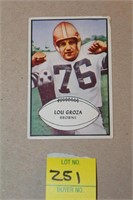 1953 BOWMAN LOU GROZA #95 FOOTBALL