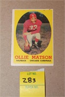 1958 TOPPS OLLIE MATSON #127 FOOTBALL