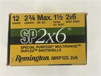 (10 Rds) 12ga Ammo SP2x6 Duplex