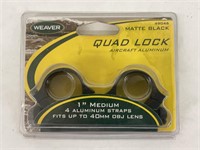 Weaver 1" Med Quad Lock Rings