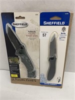 (2) Assorted Sheffield Folding Knives.
