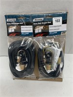 (2) 2 Pk SecureLine 4' HD Bungee Cords
