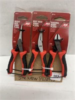 Lot Of (3) Assorted Pliers