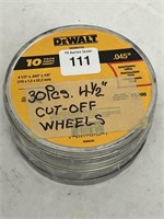 (3) DeWalt 10 Pk 4 /1/2" Cut-Off Wheels