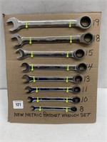 8 Pc Master Mechanic Metric Ratcheting Wrenches