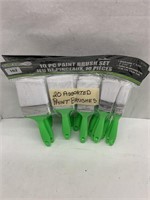(2) Grip 10 Pc Paintbrush Set