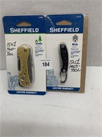 (2) Sheffield Multi-Tools.