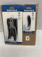(2) Assorted Sheffield Multi-Tools.