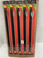 (5) Assorted Size Disston 16" Spade Bits