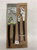 (2) Assorted 12" Slip Joint Pliers.