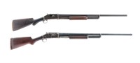 Two Winchester 1897 10 / 12 Ga Shotguns