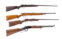 Four .22 Rifles: Mossberg, Remington, Ithaca