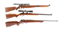 Three .22 Rifles: Mossberg & Marlin