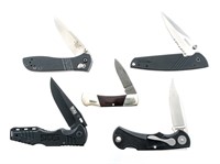5 Pcs Folding Pocket Knife Lot