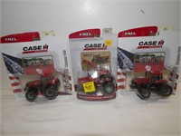3-Case 1/64th Tractors