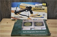 PISTOL CROSSBOW AND MAGNETIC DART