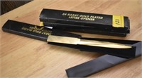 (4) 24K GOLD PLATED LETTER OPENERS
