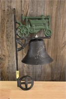 CAST IRON BELL W/TRACTOR