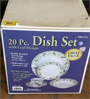 (20) PC DISH SET (NEW IN BOX)