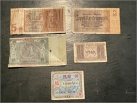 (5) FOREIGN CURRENCY NOTES