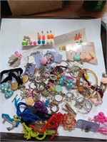 Lot of Kids Style Jewelry to Include Earrings a