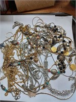 Lot of Silvertone and Goldtone Necklaces