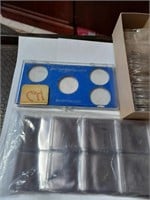 Lot of Plastic Coin Holders and Cases