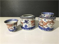 Pair teacups and warmers