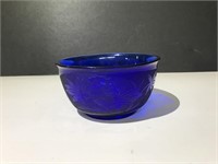 Blue Peking glass lotus pond bowl