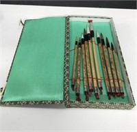 Set of Chinese painting brushes