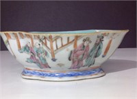 Famille rose lobed bowl chinese