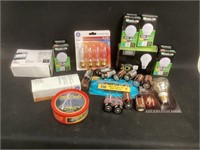 Variety of Lightbulbs and Batteries