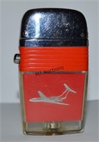 Rare Scripto Vu Lighter Jet Airplane c.1960 Works