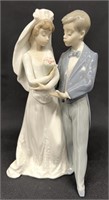 Lladro Porcelain Down the Aisle Wedding 8" Figure