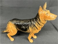 Goebel Porcelain Shepherd Dog Figure 9" Long