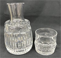 High Quality Crystal 2pc Tumble Up Decanter/Glass