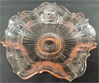 Pink Depression Glass Footed Candy Dish/Bowl