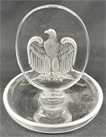 Lalique France Crystal Aigle Eagle Pin Tray/Dish