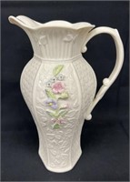 Belleek Porcelain 10" Millenium Collection Pitcher