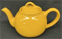 Vtg Hall Pottery Lipton's Yellow Lidded Teapot