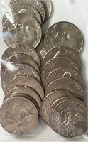 (20) Eisenhower Dollars AU/BU